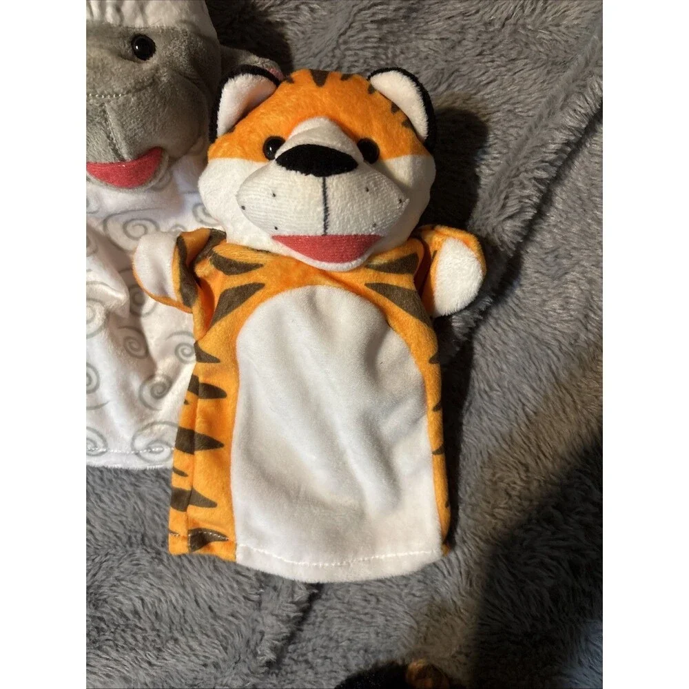 Melissa & Doug Palace Pals Hand Puppets,Set of 3 Horse Tiger Sheep Toddler Play